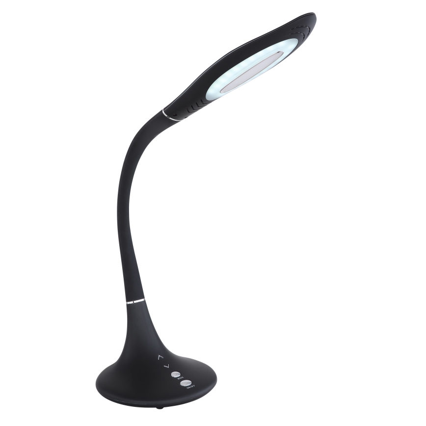 Globo - LED prigušiva dodirna fleksibilna stona lampa LED/9W/230V 3000/4500/6500K crna