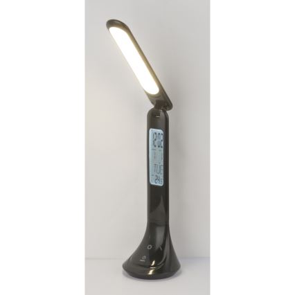 Globo - LED prigušiva punjiva stona lampa sa displejem LED/4W/230V 2200 mAh crna