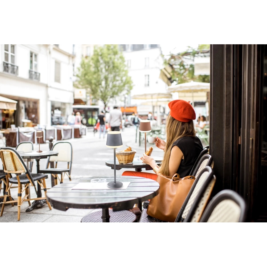 Globo - LED prigušiva punjiva dodirna stona lampa LED/4,6W/3,7V 3000K 1800mAh siva IP54