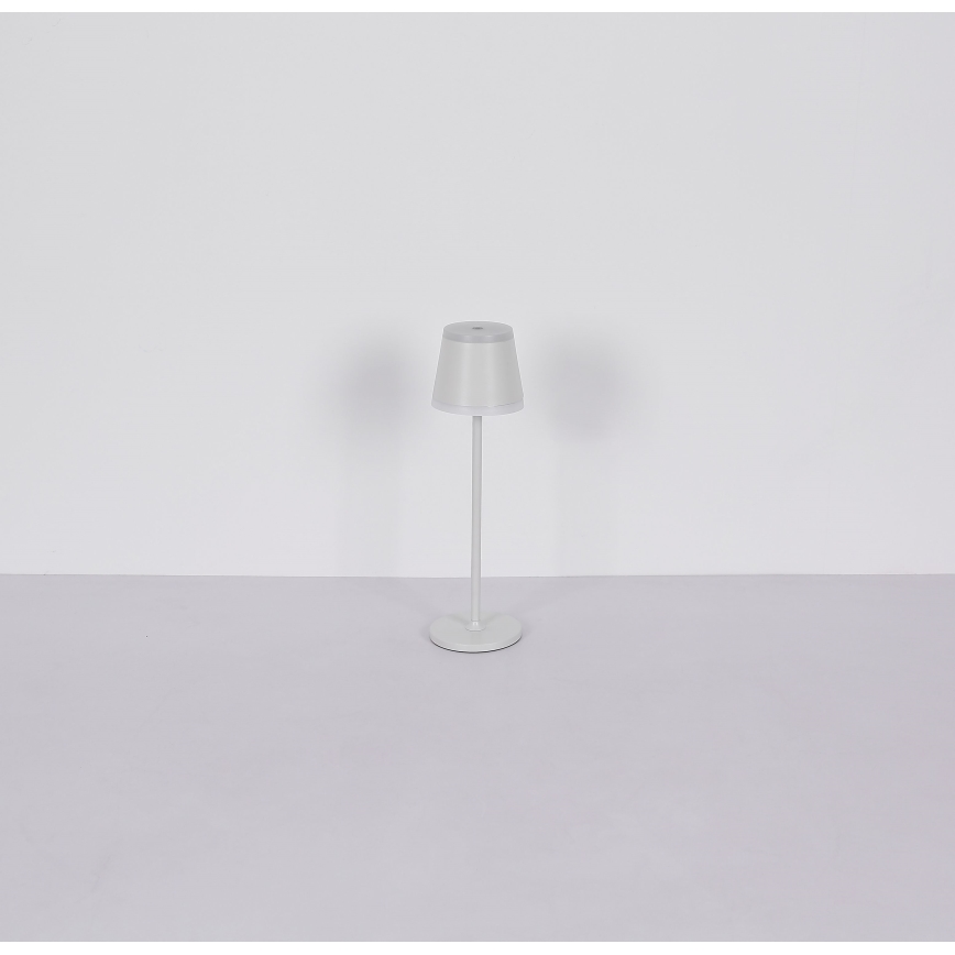 Globo - LED prigušiva punjiva dodirna stolna lampa LED/4,6W/230V 1800 mAh USB IP54 bela
