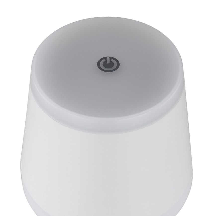 Globo - LED prigušiva punjiva dodirna stolna lampa LED/4,6W/230V 1800 mAh USB IP54 bela
