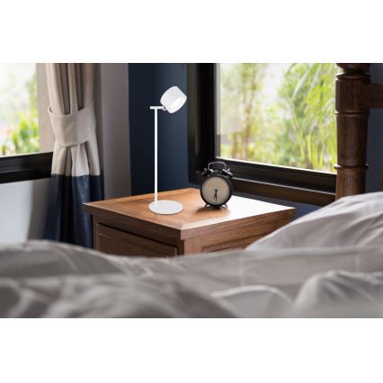 Globo - LED prigušiva dodirna stona lampa 4u1 LED/4W/5V 3000/4000/5000K 1200 mAh bela