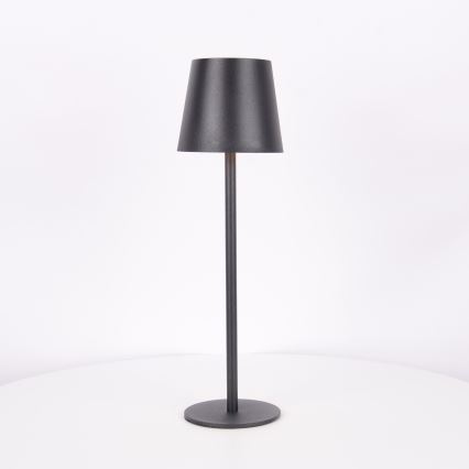 Globo - LED prigušiva dodirna spoljašnja lampa LED/3W/3,7V IP44 1800 mAh USB crna