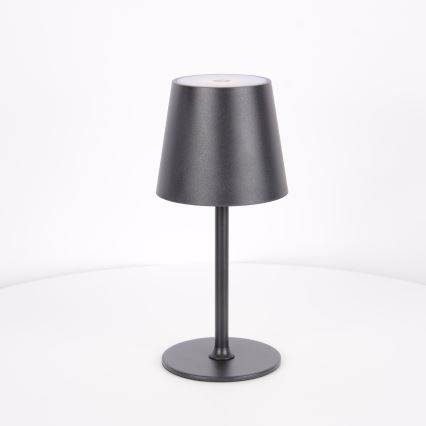Globo - LED prigušiva dodirna spoljašnja lampa LED/3W/3,7V IP44 1800 mAh USB crna