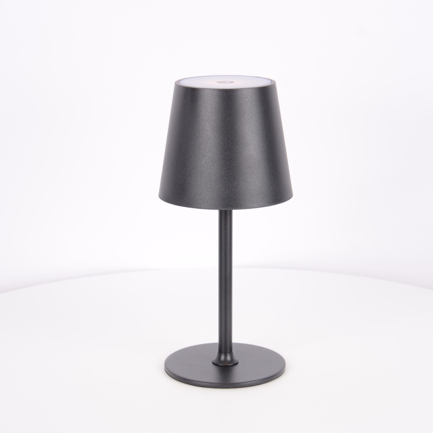 Globo - LED prigušiva dodirna spoljašnja lampa LED/3W/3,7V IP44 1800 mAh USB crna