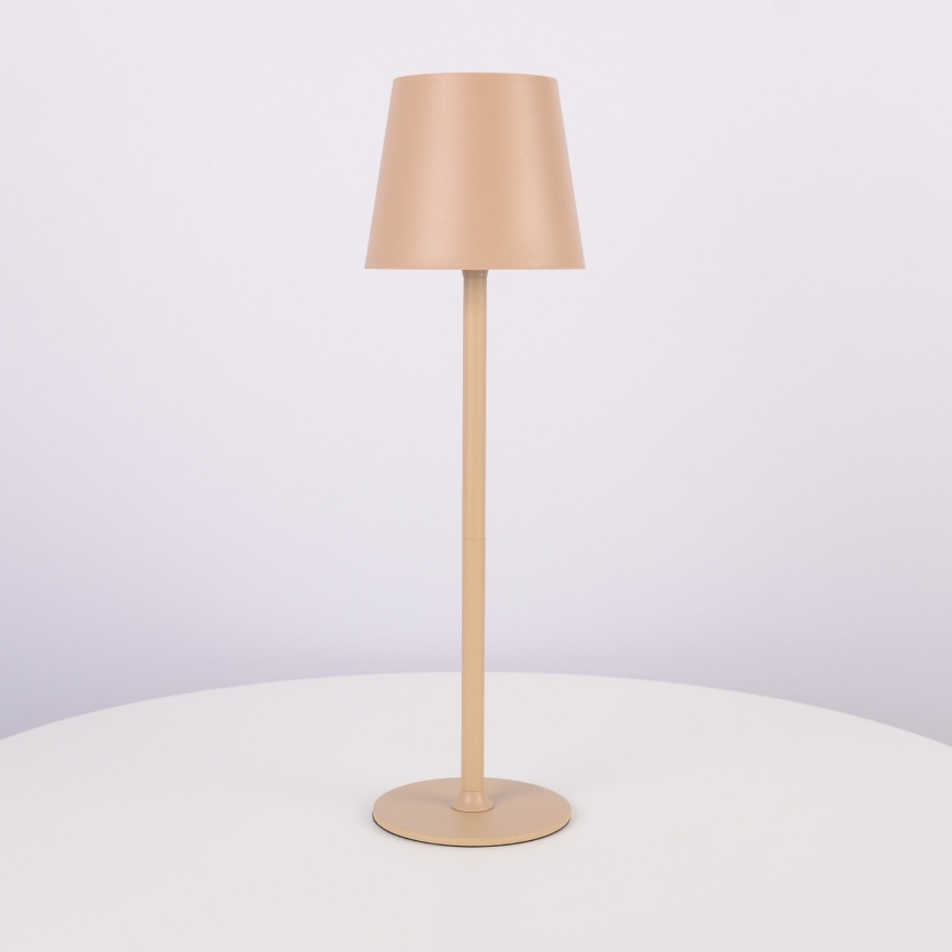 Globo - LED prigušiva dodirna spoljašnja lampa LED/3W/3,7V IP44 1800 mAh USB bež