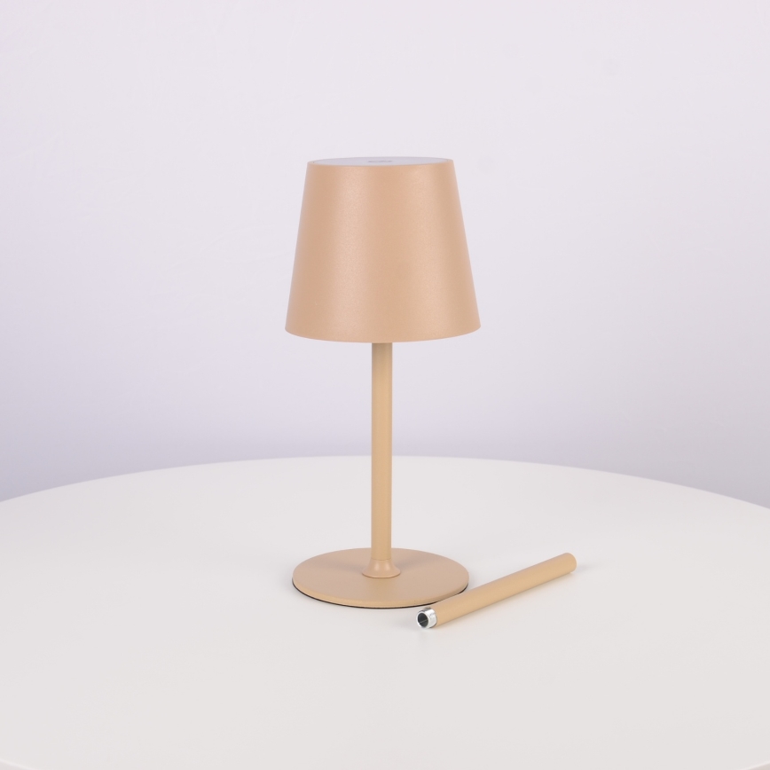 Globo - LED prigušiva dodirna spoljašnja lampa LED/3W/3,7V IP44 1800 mAh USB bež