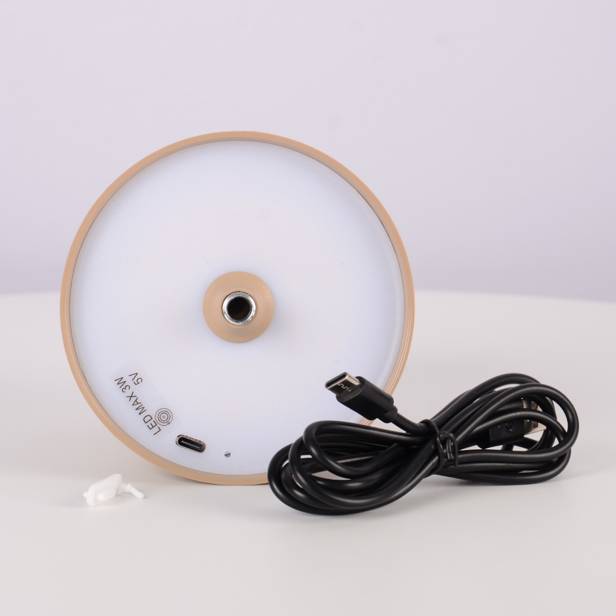 Globo - LED prigušiva dodirna spoljašnja lampa LED/3W/3,7V IP44 1800 mAh USB bež