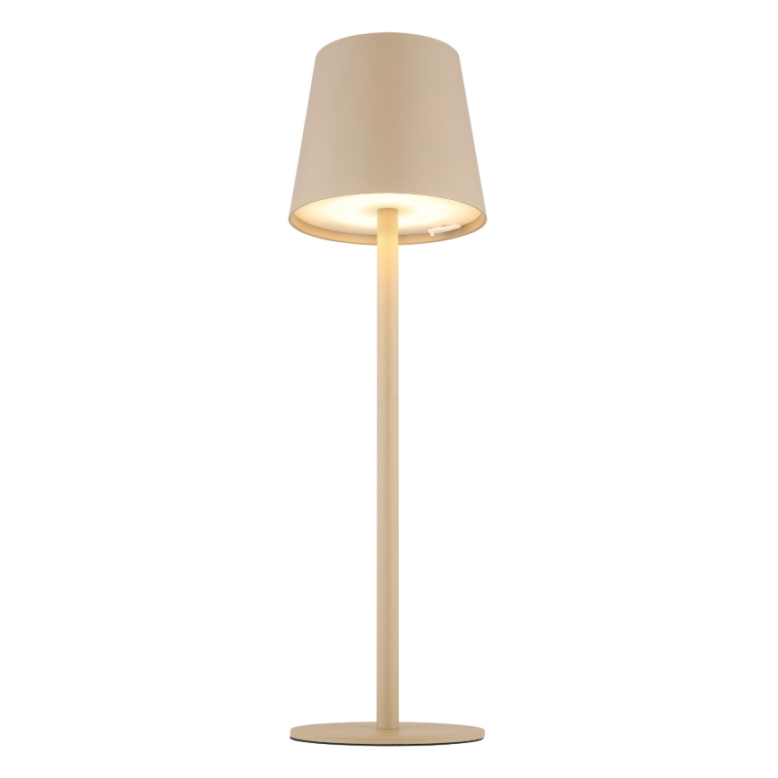 Globo - LED prigušiva dodirna spoljašnja lampa LED/3W/3,7V IP44 1800 mAh USB bež