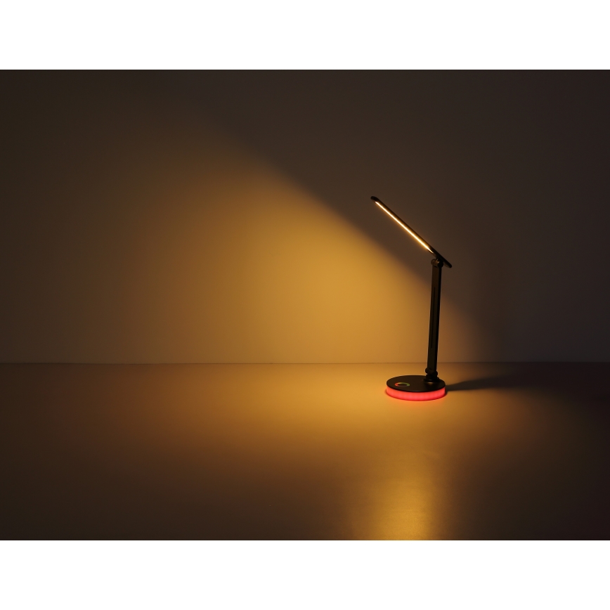 Globo - LED RGBW prigušiva dodirna stona lampa LED/5W/230V + LED/2W 2700K/4000K/6500K crna