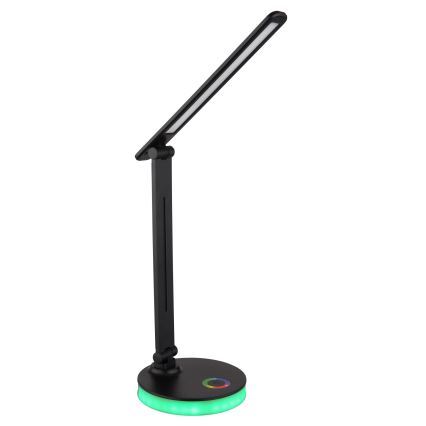 Globo - LED RGBW prigušiva dodirna stona lampa LED/5W/230V + LED/2W 2700K/4000K/6500K crna