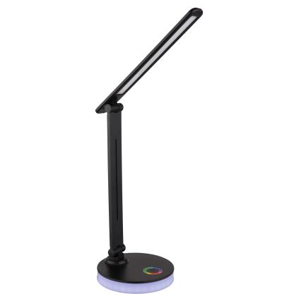 Globo - LED RGBW prigušiva dodirna stona lampa LED/5W/230V + LED/2W 2700K/4000K/6500K crna