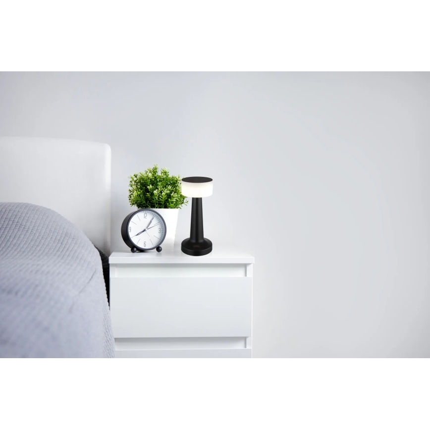 Globo - LED prigušiva dodirna stolna lampa LED/1W/3,7V 2700K/4000K/6500K 800 mAh USB crna