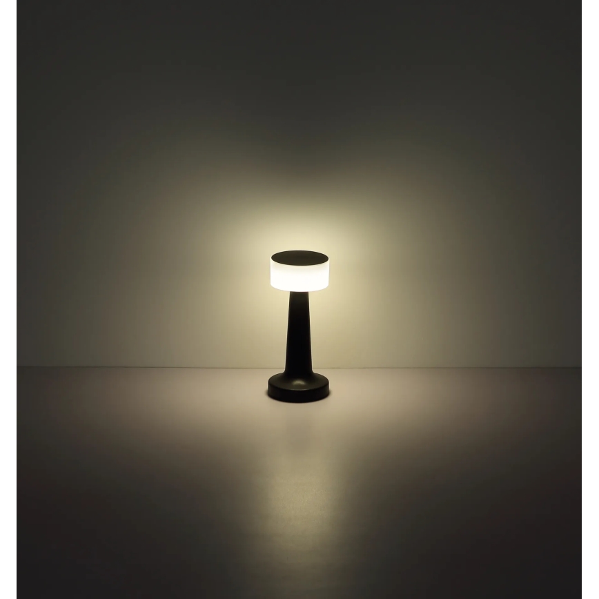 Globo - LED prigušiva dodirna stolna lampa LED/1W/3,7V 2700K/4000K/6500K 800 mAh USB crna