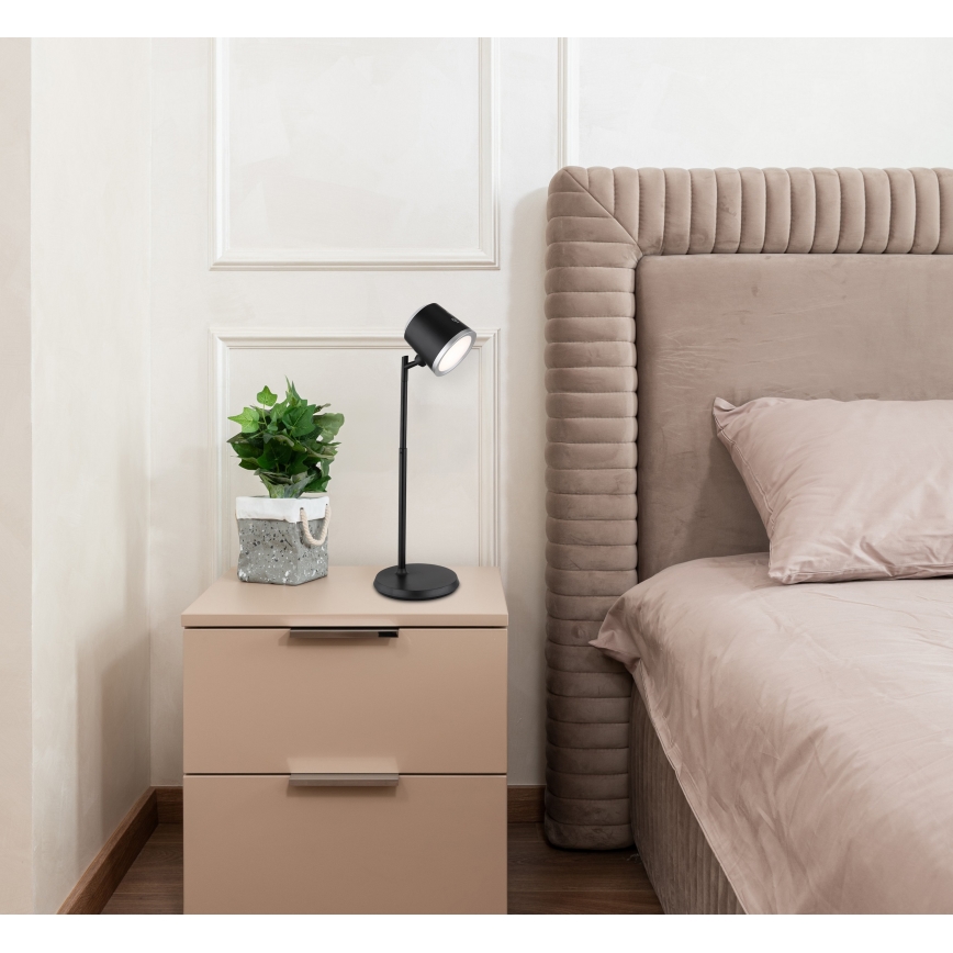 Globo - LED prigušiva dodirna stona lampa 4 u 1 LED/6W/3,7V 3000K/4000K/6500K 1500 mAh USB crna