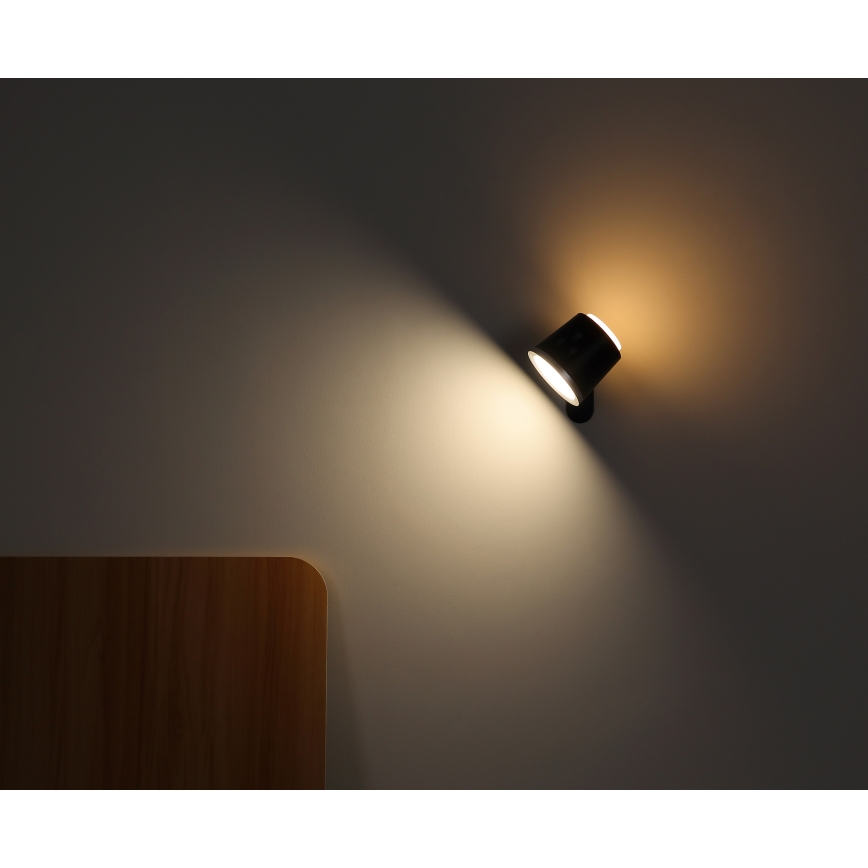 Globo - LED prigušiva dodirna stona lampa 4 u 1 LED/6W/3,7V 3000K/4000K/6500K 1500 mAh USB crna