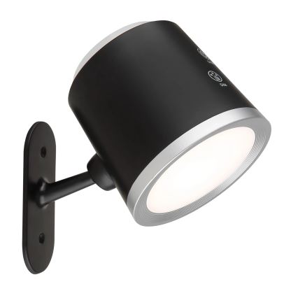 Globo - LED prigušiva dodirna stona lampa 4 u 1 LED/6W/3,7V 3000K/4000K/6500K 1500 mAh USB crna