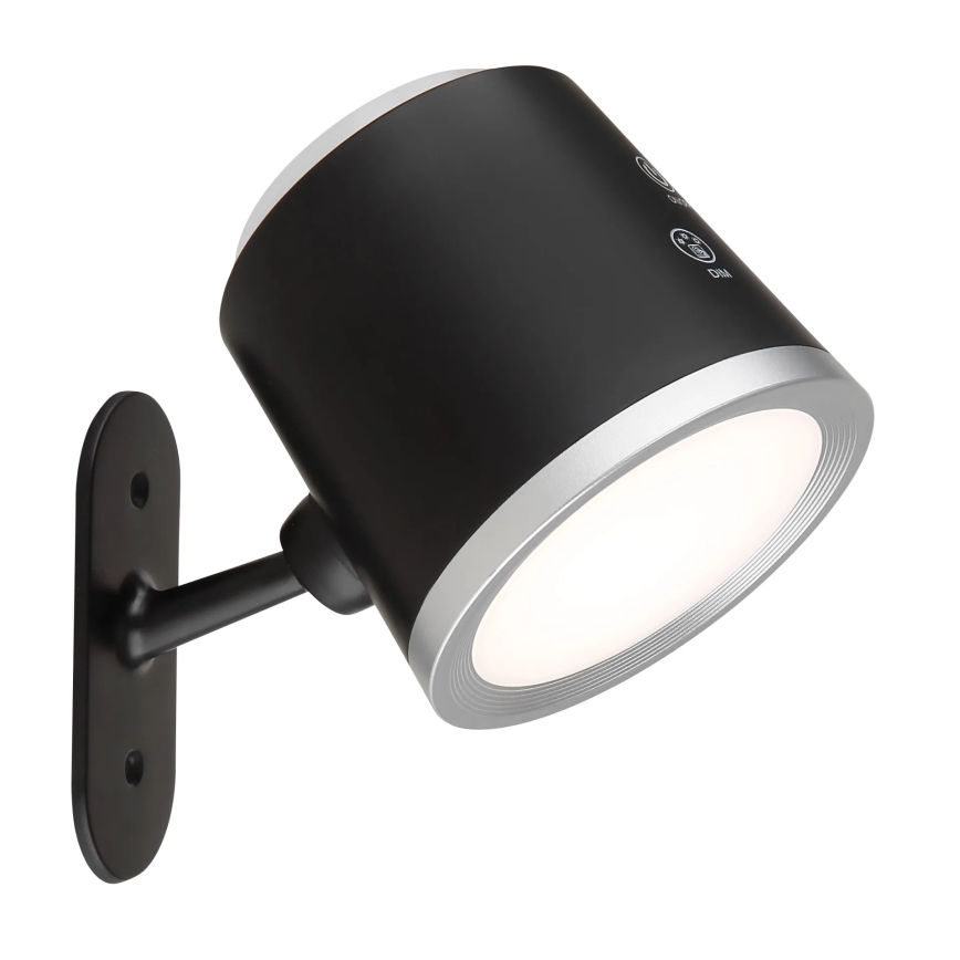 Globo - LED prigušiva dodirna stona lampa 4 u 1 LED/6W/3,7V 3000K/4000K/6500K 1500 mAh USB crna