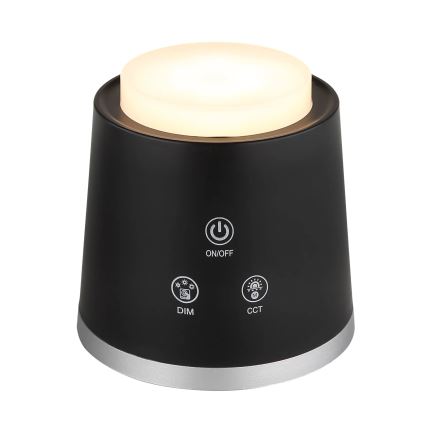 Globo - LED prigušiva dodirna stona lampa 4 u 1 LED/6W/3,7V 3000K/4000K/6500K 1500 mAh USB crna