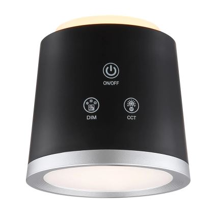 Globo - LED prigušiva dodirna stona lampa 4 u 1 LED/6W/3,7V 3000K/4000K/6500K 1500 mAh USB crna