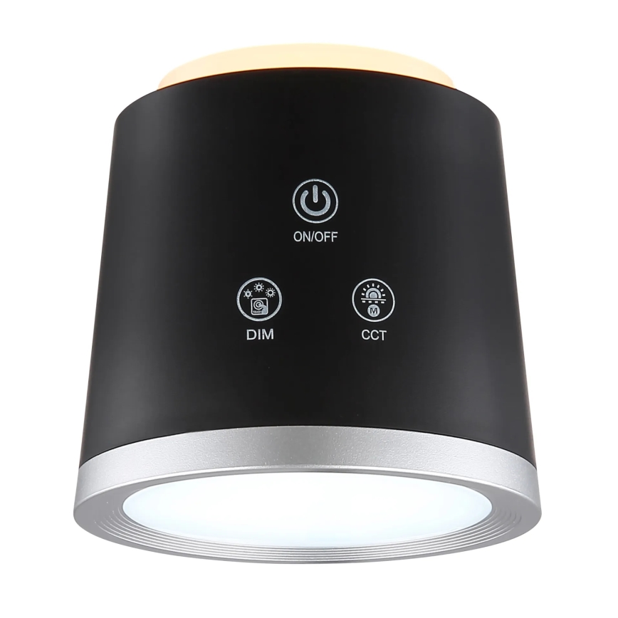 Globo - LED prigušiva dodirna stona lampa 4 u 1 LED/6W/3,7V 3000K/4000K/6500K 1500 mAh USB crna
