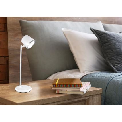 Globo - LED prigušiva dodirna stona lampa 4 u 1 LED/6W/3,7V 3000K/4000K/6500K 1500 mAh USB bela