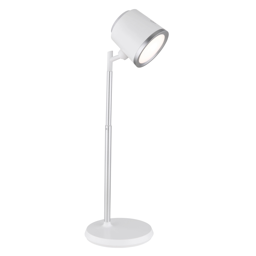 Globo - LED prigušiva dodirna stona lampa 4 u 1 LED/6W/3,7V 3000K/4000K/6500K 1500 mAh USB bela
