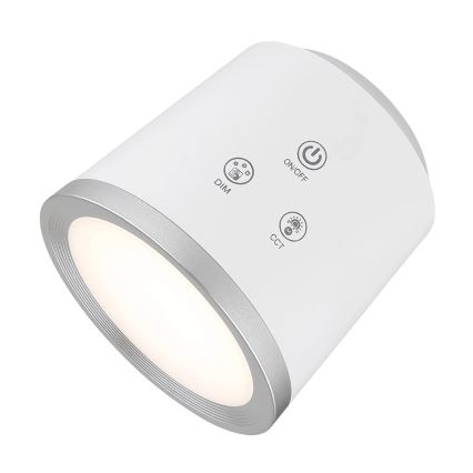 Globo - LED prigušiva dodirna stona lampa 4 u 1 LED/6W/3,7V 3000K/4000K/6500K 1500 mAh USB bela