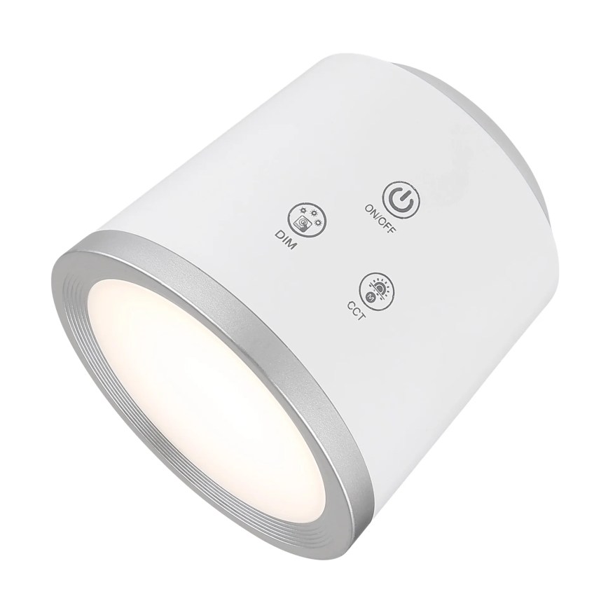 Globo - LED prigušiva dodirna stona lampa 4 u 1 LED/6W/3,7V 3000K/4000K/6500K 1500 mAh USB bela