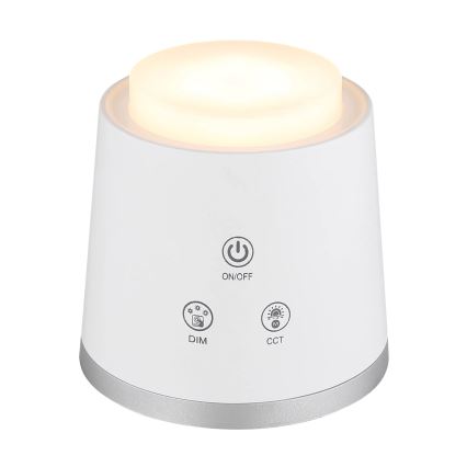 Globo - LED prigušiva dodirna stona lampa 4 u 1 LED/6W/3,7V 3000K/4000K/6500K 1500 mAh USB bela