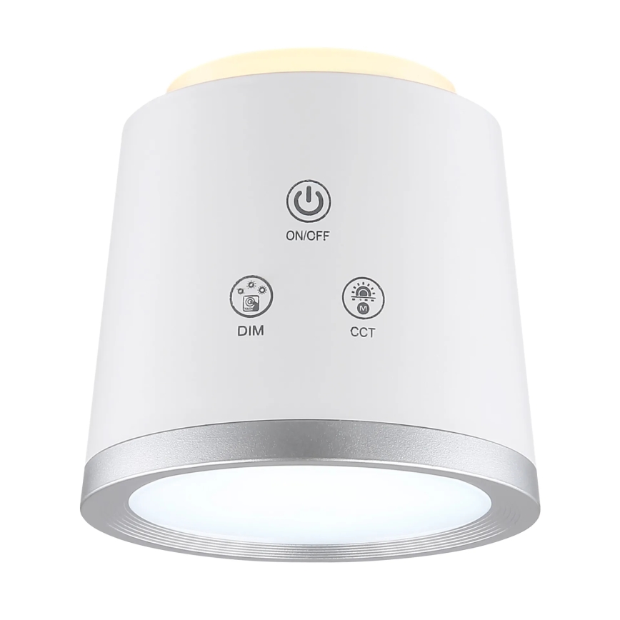 Globo - LED prigušiva dodirna stona lampa 4 u 1 LED/6W/3,7V 3000K/4000K/6500K 1500 mAh USB bela