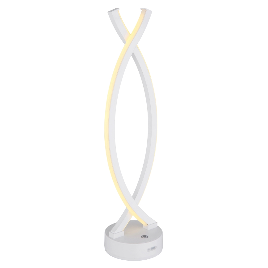 Globo - LED prigušiva dodirna stona lampa LED/1W/3,7V 3000K 1800 mAh USB bela