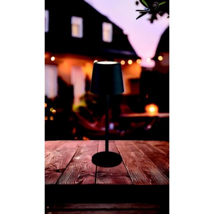 Globo - prigušiva LED spoljna stona lampa sa dodirom LED/2W/5V 3000/4000/6000K 2200 mAh IP44 crna