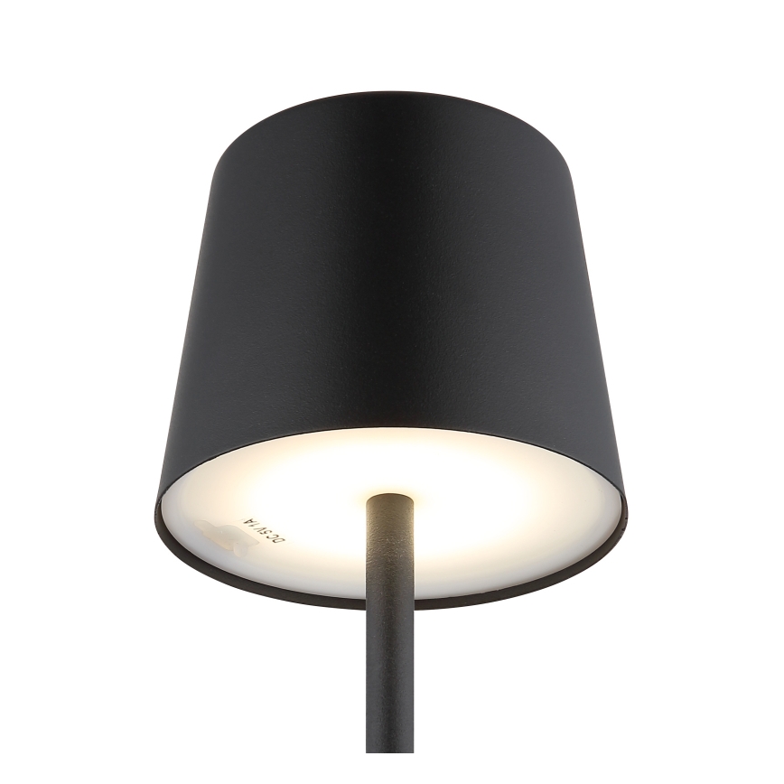 Globo - prigušiva LED spoljna stona lampa sa dodirom LED/2W/5V 3000/4000/6000K 2200 mAh IP44 crna