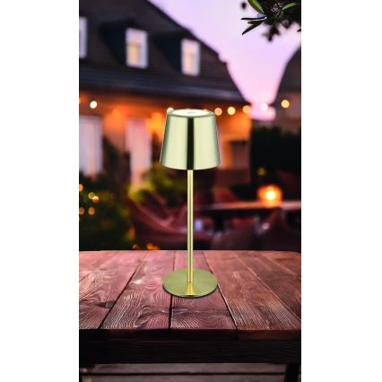 Globo - LED prigušiva dodirna punjiva stona lampa LED/2W/3,7V 3000/4000/6000K 2200 mAh zlatna