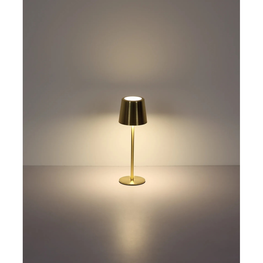 Globo - LED prigušiva dodirna punjiva stona lampa LED/2W/3,7V 3000/4000/6000K 2200 mAh zlatna