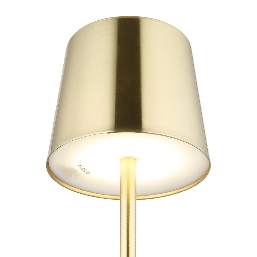 Globo - LED prigušiva dodirna punjiva stona lampa LED/2W/3,7V 3000/4000/6000K 2200 mAh zlatna