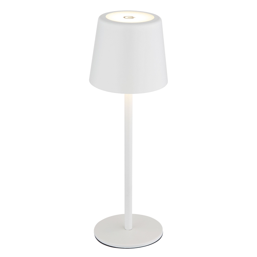 Globo - LED prigušiva spoljašnja dodirna stona lampa LED/2W/5V 3000/4000/6000K 2200 mAh IP44 bela
