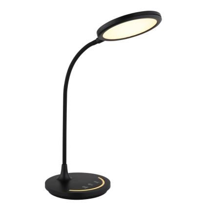 Globo - LED prigušiva fleksibilna dodirna stona lampa LED/12W/230V 3000/4000/6500K CRI 90 crna