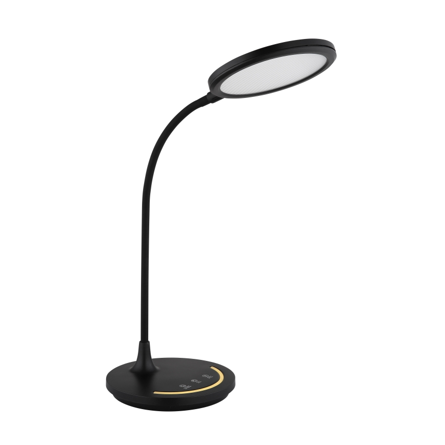 Globo - LED prigušiva fleksibilna dodirna stona lampa LED/12W/230V 3000/4000/6500K CRI 90 crna
