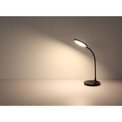 Globo - LED prigušiva fleksibilna dodirna stona lampa LED/12W/230V 3000/4000/6500K CRI 90 crna
