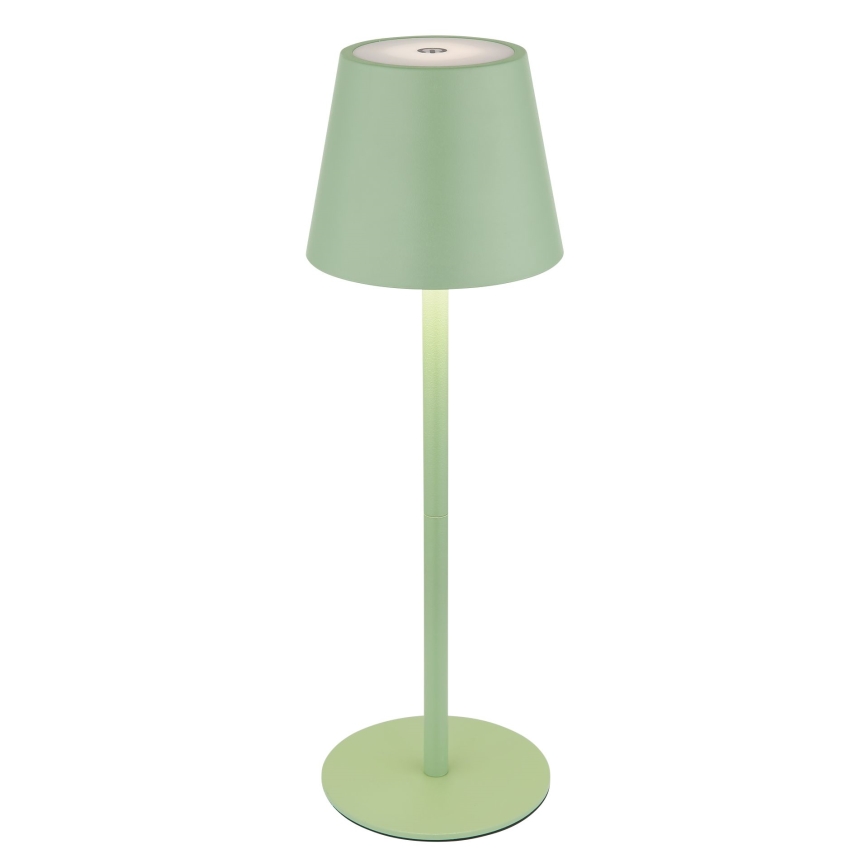 Globo - LED prigušiva dodirna punjiva spoljašnja stona lampa 3u1 LED/3W/5V 3000/4000/5000K IP54 1800 mAh zelena