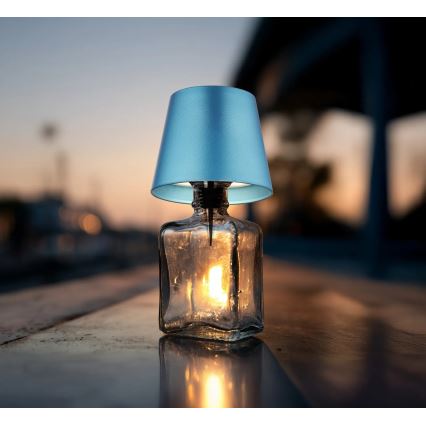Globo - LED prigušiva dodirna punjiva stona lampa za spoljašnju upotrebu 3u1 LED/3W/5V 3000/4000/5000K IP54 1800 mAh plava