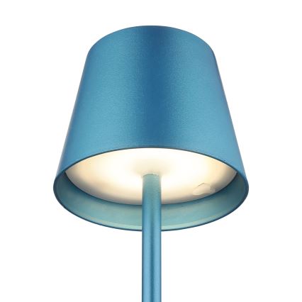 Globo - LED prigušiva dodirna punjiva stona lampa za spoljašnju upotrebu 3u1 LED/3W/5V 3000/4000/5000K IP54 1800 mAh plava