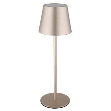 Globo - LED prigušiva dodirna punjiva spoljašnja stona lampa 3u1 LED/3W/5V 3000/4000/5000K IP54 1800 mAh mesing