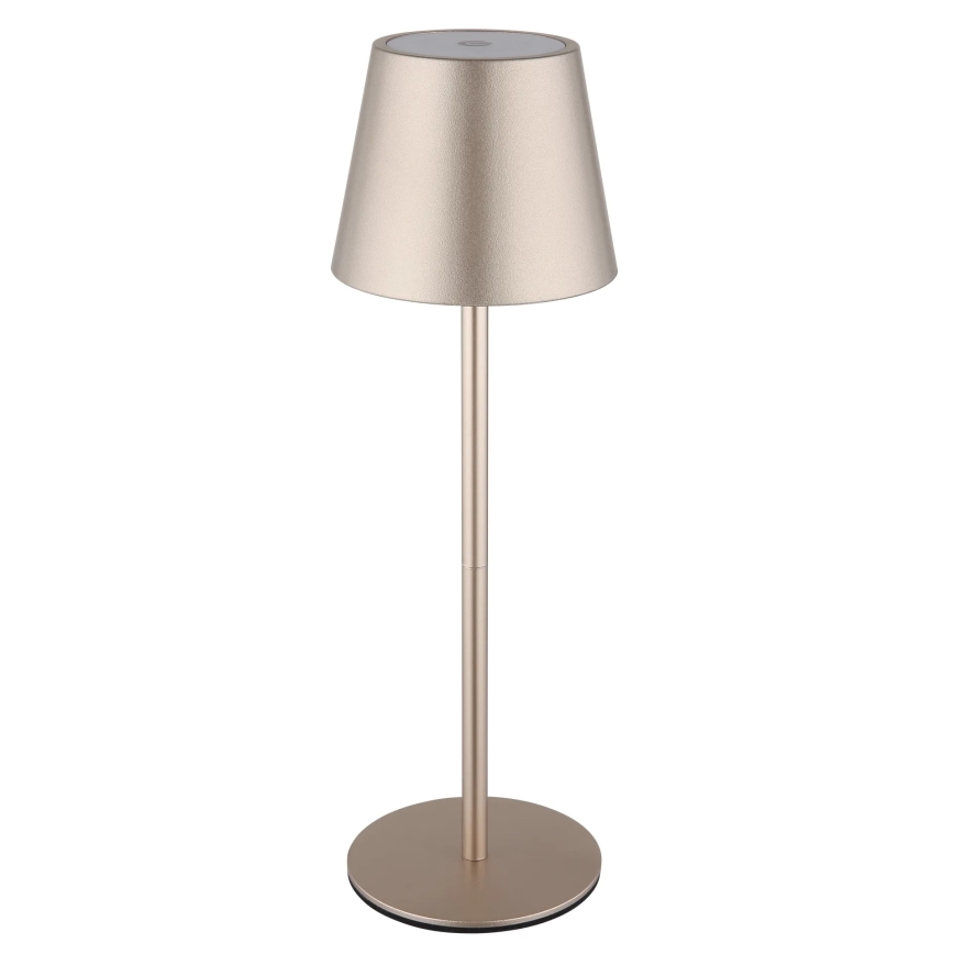 Globo - LED prigušiva dodirna punjiva spoljašnja stona lampa 3u1 LED/3W/5V 3000/4000/5000K IP54 1800 mAh mesing