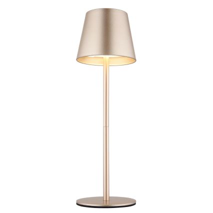 Globo - LED prigušiva dodirna punjiva spoljašnja stona lampa 3u1 LED/3W/5V 3000/4000/5000K IP54 1800 mAh mesing