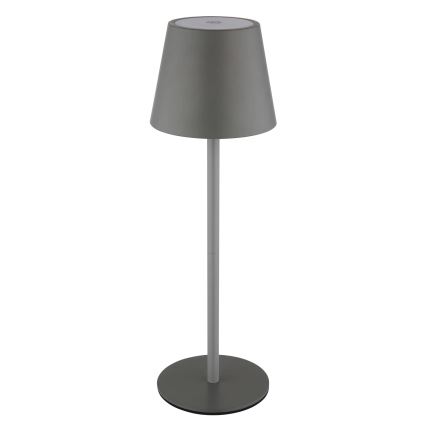 Globo - LED prigušiva dodirna punjiva spoljašnja stona lampa 3 u 1 LED/3W/5V 3000/4000/5000K IP54 1800 mAh siva