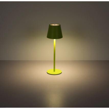 Globo - prigušiva dodirna LED punjiva spoljašnja stona lampa 3u1 LED/3W/5V 3000/4000/5000K IP54 1800 mAh zelena