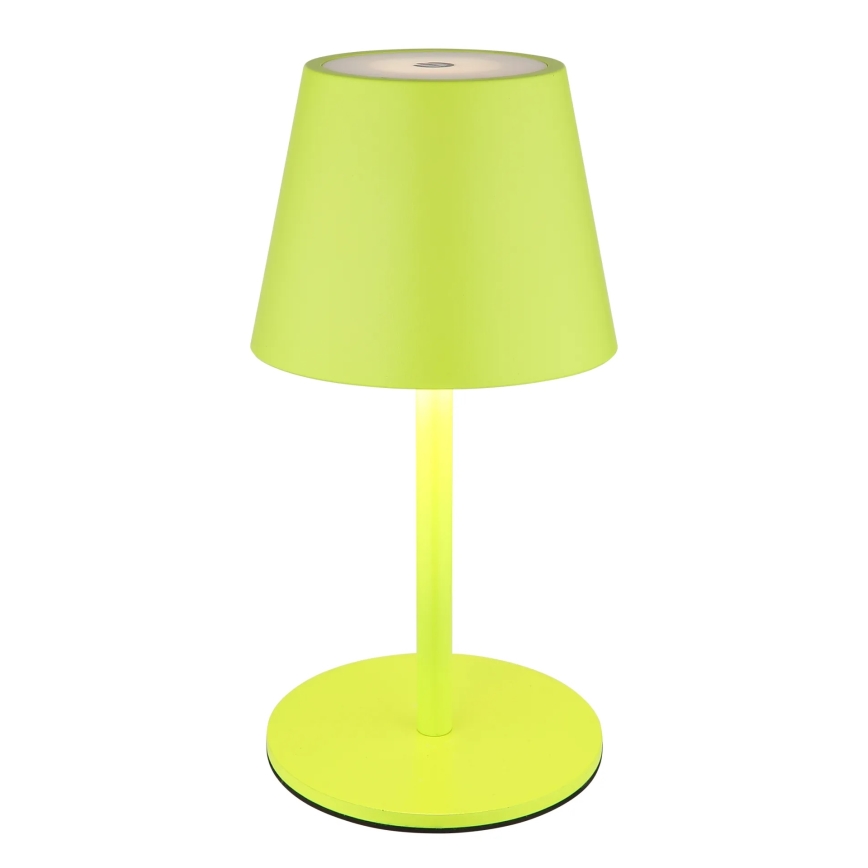 Globo - prigušiva dodirna LED punjiva spoljašnja stona lampa 3u1 LED/3W/5V 3000/4000/5000K IP54 1800 mAh zelena